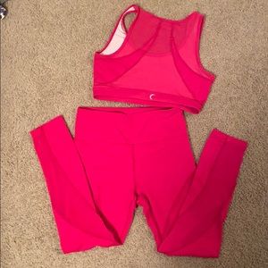 Legging and sports bra set